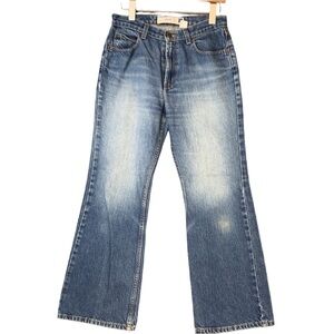 Vintage GAP Y2K Ankle Flare Faded Super Soft Denim Size 8 No Stretch Casual Cute